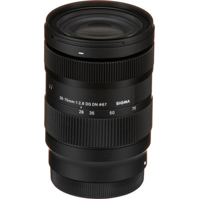 Sigma 28-70mm f/2.8 DG DN Contemporary standard zoom lens for full-frame mirrorless cameras featuring constant f/2.8 aperture, advanced optics, and compact lightweight design.
