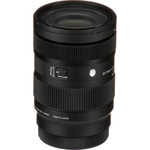 Sigma 28-70mm f/2.8 DG DN Contemporary standard zoom lens for full-frame mirrorless cameras featuring constant f/2.8 aperture, advanced optics, and compact lightweight design.