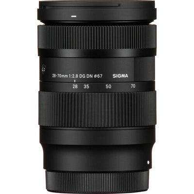 Sigma 28-70mm f/2.8 DG DN Contemporary standard zoom lens for full-frame mirrorless cameras featuring constant f/2.8 aperture, advanced optics, and compact lightweight design.