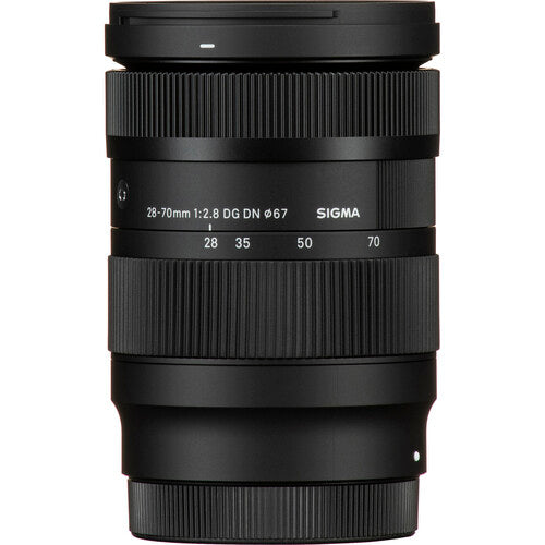 Sigma 28-70mm f/2.8 DG DN Contemporary standard zoom lens for full-frame mirrorless cameras featuring constant f/2.8 aperture, advanced optics, and compact lightweight design.