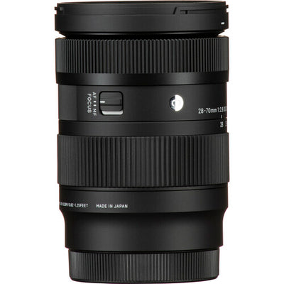 Sigma 28-70mm f/2.8 DG DN Contemporary standard zoom lens for full-frame mirrorless cameras featuring constant f/2.8 aperture, advanced optics, and compact lightweight design.