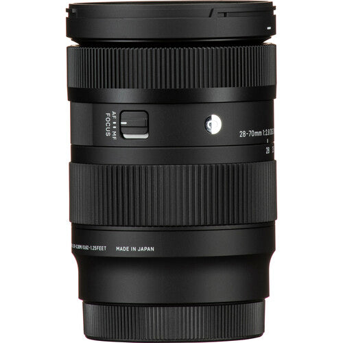 Sigma 28-70mm f/2.8 DG DN Contemporary standard zoom lens for full-frame mirrorless cameras featuring constant f/2.8 aperture, advanced optics, and compact lightweight design.
