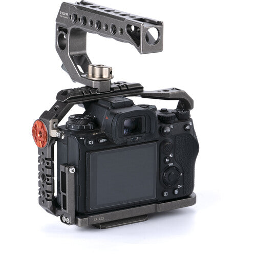 Tilta Basic Kit for Sony a1 with lightweight aluminum cage and mounting points.