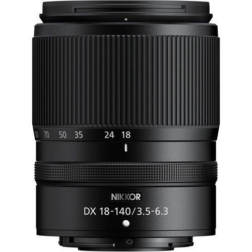 Use this 18-140mm f/3.5-6.3 VR lens to capture a wide variety of subjects with high portability from landscapes to portraits for both stills and video.
