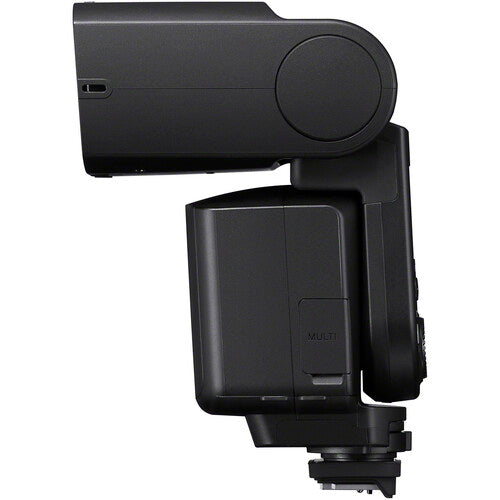 Sony HVL-F60RM2 professional wireless flash with GN60 output, radio control, and bounce system for Sony Alpha cameras.
