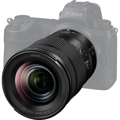 The Nikon Z 24-120mm f/4 S is a wide-angle to short-telephoto zoom lens covering a useful focal length range for landscapes to portraits.