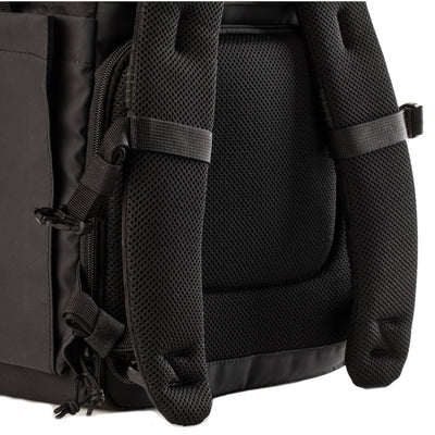 The Backpack combines vintage style with modern functionality, it offers secure camera storage, a rolltop design, and space for up to 4 lenses.