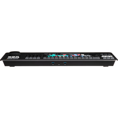Blackmagic Design DaVinci Resolve Studio 20 with professional Editor Keyboard for fast, tactile video editing.