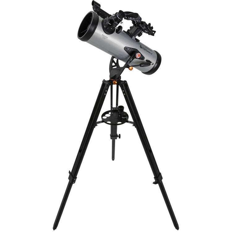 Telescope on a white background