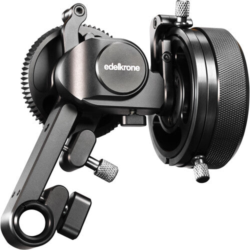 Edelkrone FocusONE v2 Follow Focus System with front marker disk for precise manual focus control.
