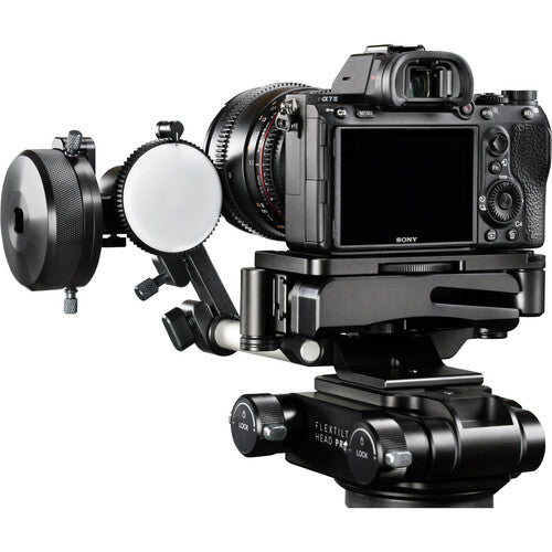 Edelkrone FocusONE v2 Follow Focus System with front marker disk for precise manual focus control.