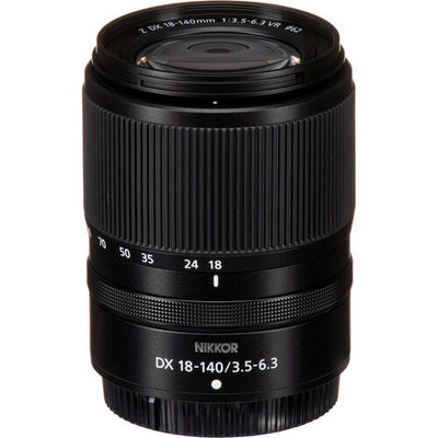 Use this 18-140mm f/3.5-6.3 VR lens to capture a wide variety of subjects with high portability from landscapes to portraits for both stills and video.