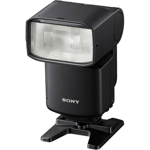 Sony HVL-F60RM2 professional wireless flash with GN60 output, radio control, and bounce system for Sony Alpha cameras.