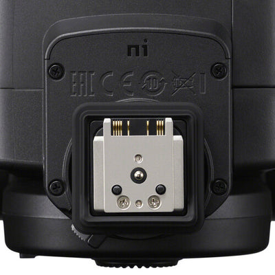 Sony HVL-F60RM2 professional wireless flash with GN60 output, radio control, and bounce system for Sony Alpha cameras.