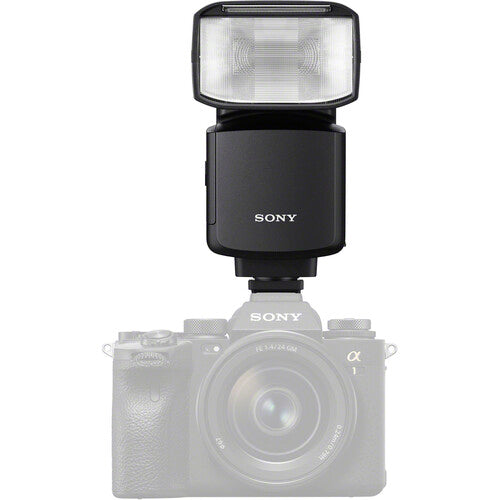 Sony HVL-F60RM2 professional wireless flash with GN60 output, radio control, and bounce system for Sony Alpha cameras.