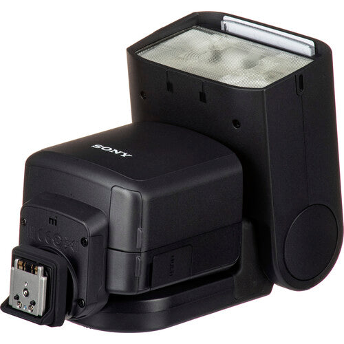 Sony HVL-F60RM2 professional wireless flash with GN60 output, radio control, and bounce system for Sony Alpha cameras.