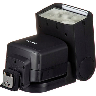 Sony HVL-F60RM2 professional wireless flash with GN60 output, radio control, and bounce system for Sony Alpha cameras.