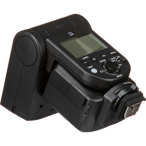 Sony HVL-F60RM2 professional wireless flash with GN60 output, radio control, and bounce system for Sony Alpha cameras.