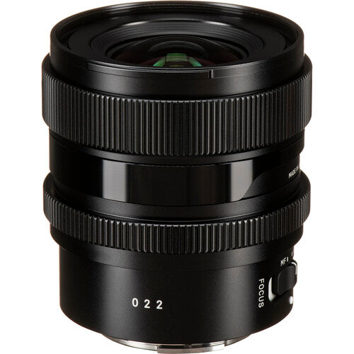 Sigma 20mm f/2 DG DN Contemporary wide-angle prime lens for full-frame mirrorless cameras featuring bright f/2 aperture, advanced optical design with FLD and SLD elements, and compact durable construction.