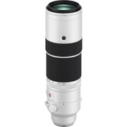 Camera lens with white and black design on a white background