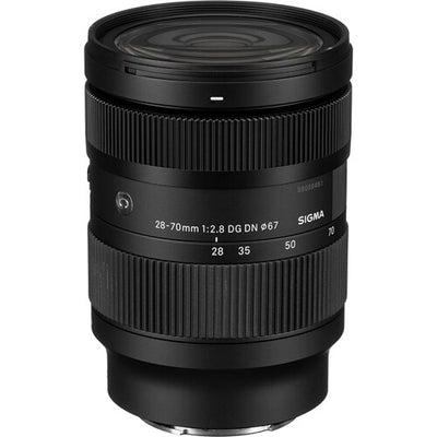Sigma 28-70mm f/2.8 DG DN Contemporary standard zoom lens for full-frame mirrorless cameras featuring constant f/2.8 aperture, advanced optics, and compact lightweight design.