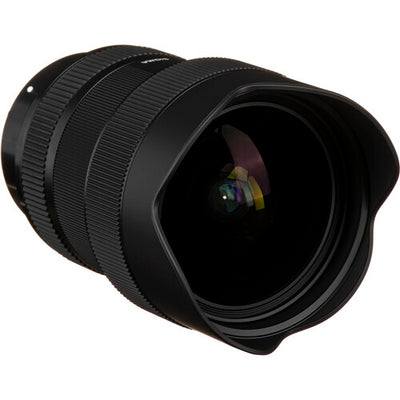 Sigma 14-24mm f/2.8 DG DN Art ultra-wide-angle zoom lens for full-frame mirrorless cameras with 18 optical elements including FLD and SLD elements, advanced coatings to reduce flare and ghosting, dust and splash-proof design, and an 11-blade rounded diaphragm for smooth bokeh.