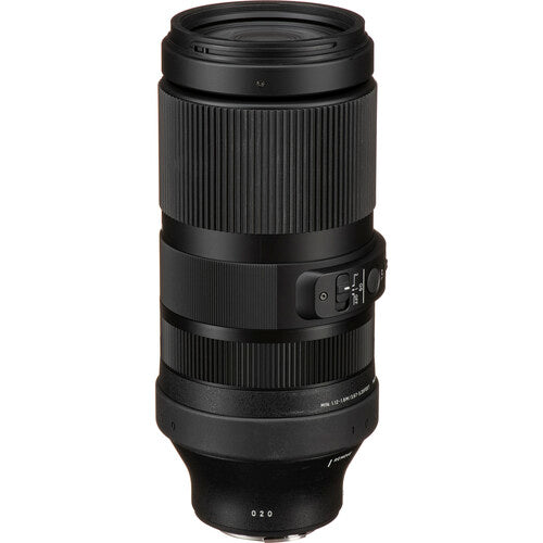 Sigma 100-400mm f/5-6.3 DG DN telephoto zoom lens for full-frame mirrorless cameras with contemporary design.