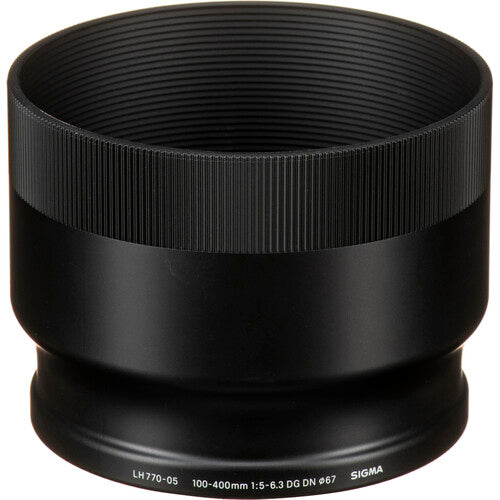 Sigma 100-400mm f/5-6.3 DG DN telephoto zoom lens for full-frame mirrorless cameras with contemporary design.