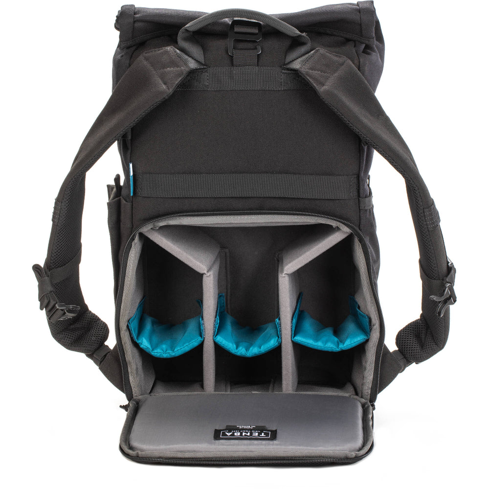 The 14L Backpack blends vintage style with modern functionality, offering secure camera storage, laptop protection, and a durable, weather-resistant design.