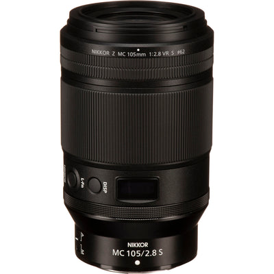 Nikon Z MC 105mm f2.8 VR S is an S-line macro lens that provides a versatile 105mm focal length, a close working distance, and a true 1:1 reproduction ratio.