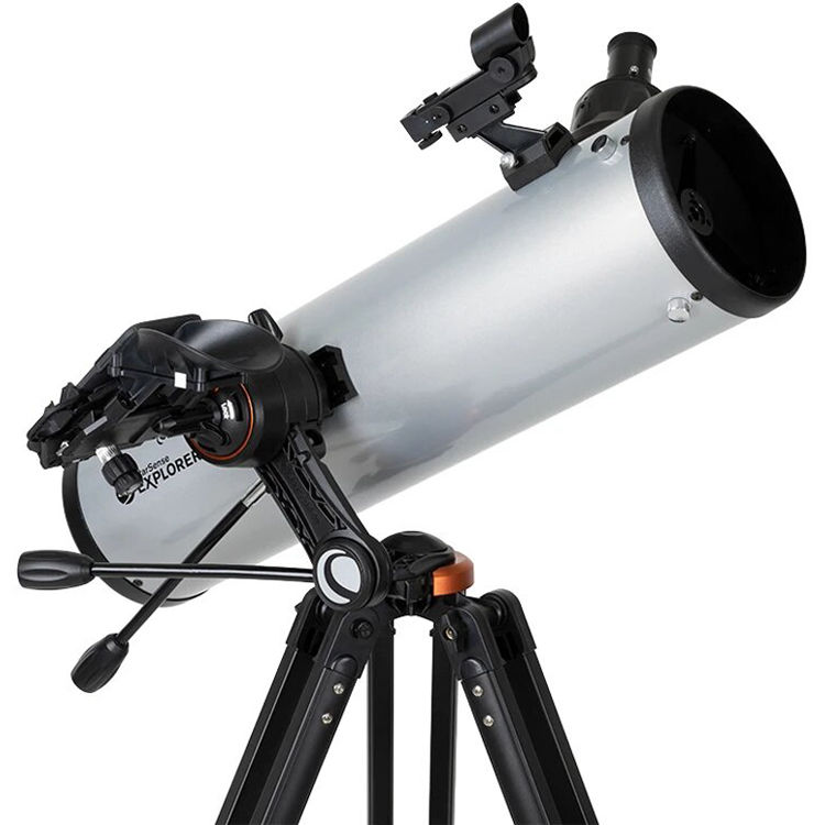 Telescope on a white background