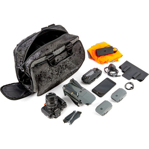 Toxic Wraith Medium Onyx Messenger Bag for mirrorless camera gear and laptop.