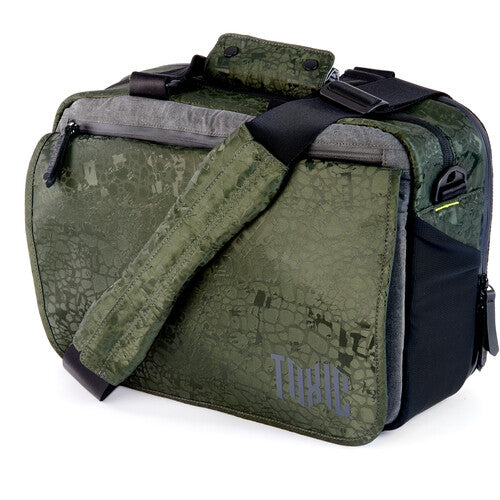 Toxic Wraith Messenger Bag for mirrorless camera gear and laptop.