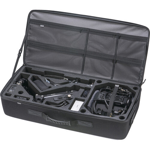 Tilta Float Handheld Gimbal Support System for DJI RS 2 with V-Mount battery for balanced and extended shooting.