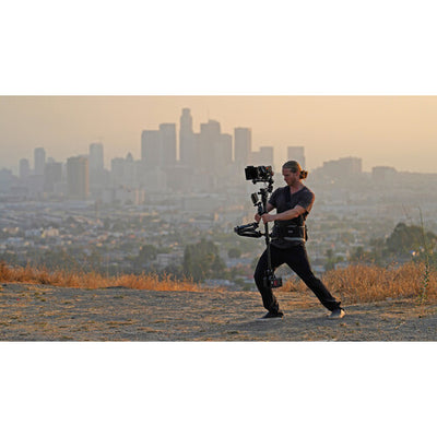 Tilta Float Handheld Gimbal Support System for DJI RS 2 with V-Mount battery for balanced and extended shooting.