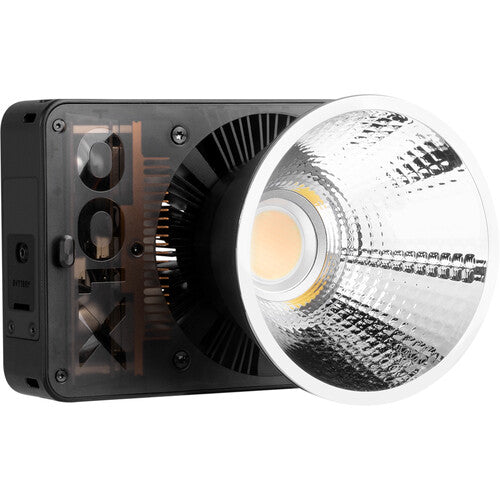 Zhiyun Molus X100 COB Pocket Light Pro Kit – compact COB LED light with adjustable brightness, colour temperature, and versatile mounting options.