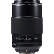 Camera lens with detailed specifications on a white background