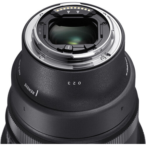 Sigma 14mm f/1.4 DG DN Art ultra-wide-angle prime lens for full-frame mirrorless cameras with bright aperture, advanced optics including FLD and SLD elements, dust and splashproof construction, and tripod socket for stability during astrophotography.