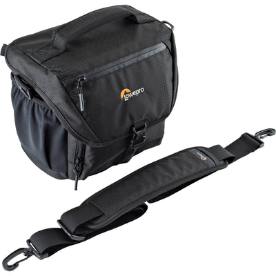 The Lowepro Nova 170 AW II Camera Bag is made to suit your DSLR or Mirrorless Camera system, additional lens and flash safely by your side till you need it.