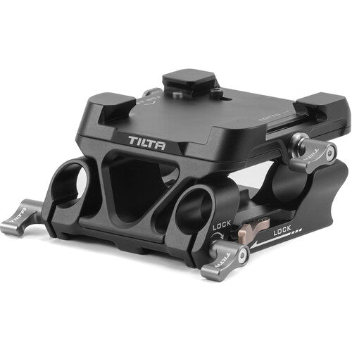 Tilta 15mm LWS Dual Baseplate compatible with Arca-Swiss and Manfrotto plates for fast camera rig setups.