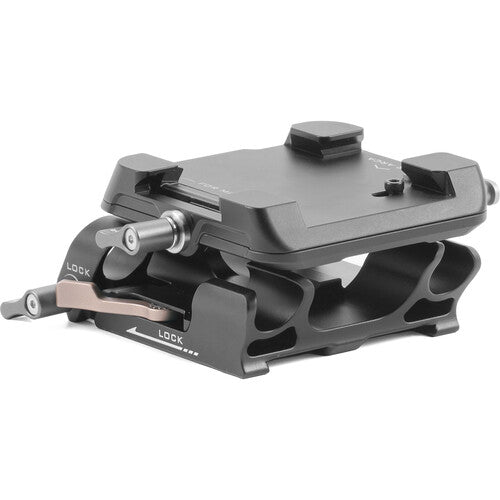 Tilta 15mm LWS Dual Baseplate compatible with Arca-Swiss and Manfrotto plates for fast camera rig setups.