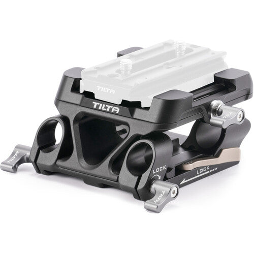 Tilta 15mm LWS Dual Baseplate compatible with Arca-Swiss and Manfrotto plates for fast camera rig setups.