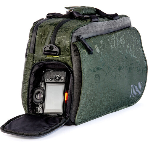 Toxic Wraith Messenger Bag for mirrorless camera gear and laptop.
