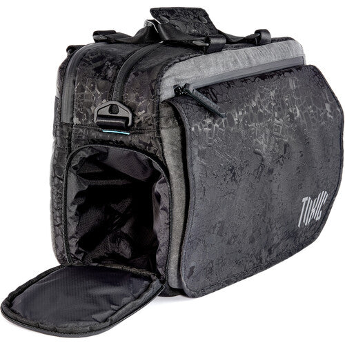 Toxic Wraith Medium Onyx Messenger Bag for mirrorless camera gear and laptop.