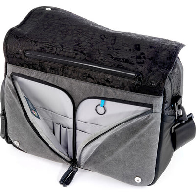 Toxic Wraith Medium Onyx Messenger Bag for mirrorless camera gear and laptop.