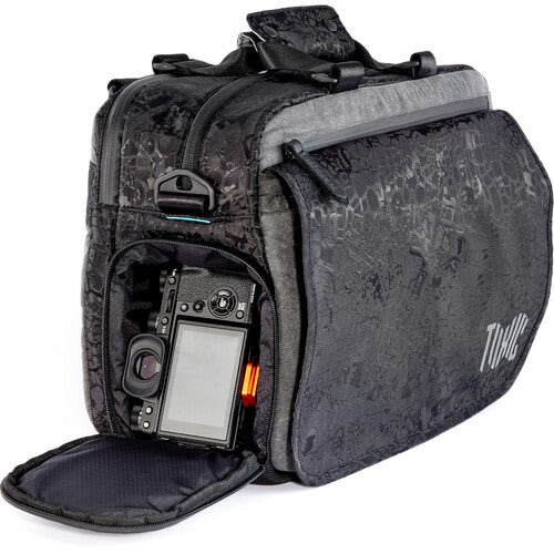 Toxic Wraith Medium Onyx Messenger Bag for mirrorless camera gear and laptop.