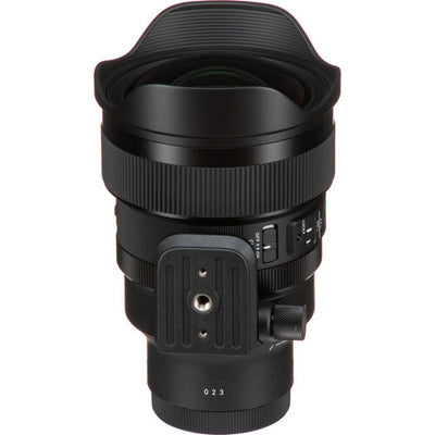 Sigma 14mm f/1.4 DG DN Art ultra-wide-angle prime lens for full-frame mirrorless cameras with bright aperture, advanced optics including FLD and SLD elements, dust and splashproof construction, and tripod socket for stability during astrophotography.