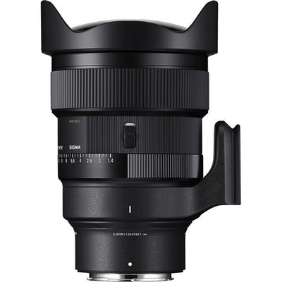 Sigma 15mm f/1.4 DG DN Diagonal Fisheye Art lens with 180-degree angle of view, advanced optical design for high resolution and clarity, ideal for astrophotography and creative wide-angle shots.