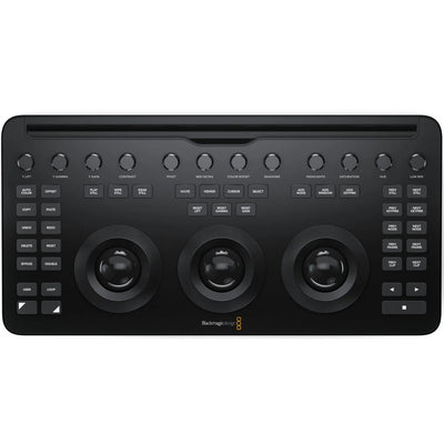 Blackmagic Design DaVinci Resolve Micro Colour Panel for precise colour grading control.