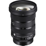 Sigma 24-70mm f/2.8 DG DN Art standard zoom lens for full-frame mirrorless cameras featuring fast aperture, advanced optics with FLD and SLD elements, dust and splash resistance, and fast linear motor autofocus.
